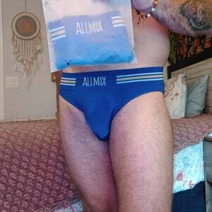 NWT Men's Blue Athletic Briefs